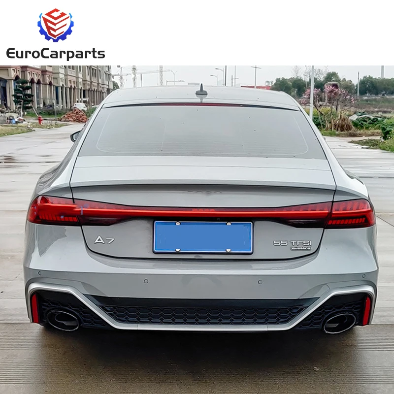 STLF2019-2021Y RS7 المصد الخلفي ل A7 ترقية RS7 نمط جسم السيارة أطقم المصد الأمامي المصد الخلفي الناشر الخلفي الشفاه نظام جسم السيارة