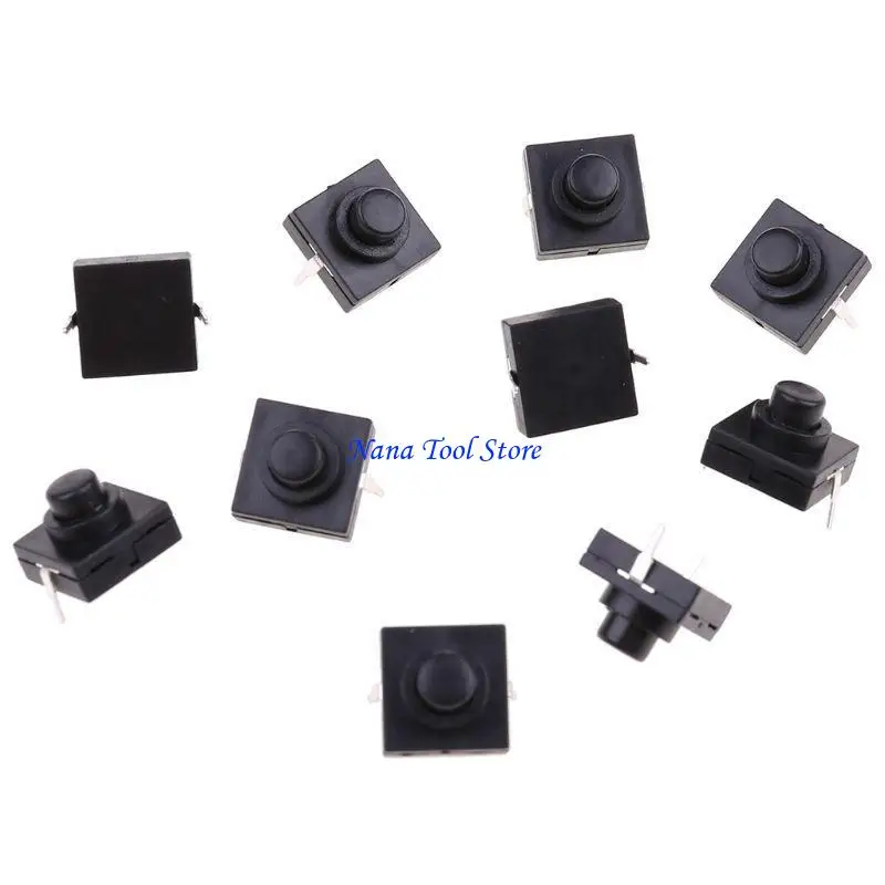 31GJ 10 Pcs Flashlight Switch Button 1A 30V 2Pin CB-1212-112D Ultra-Thin Feet