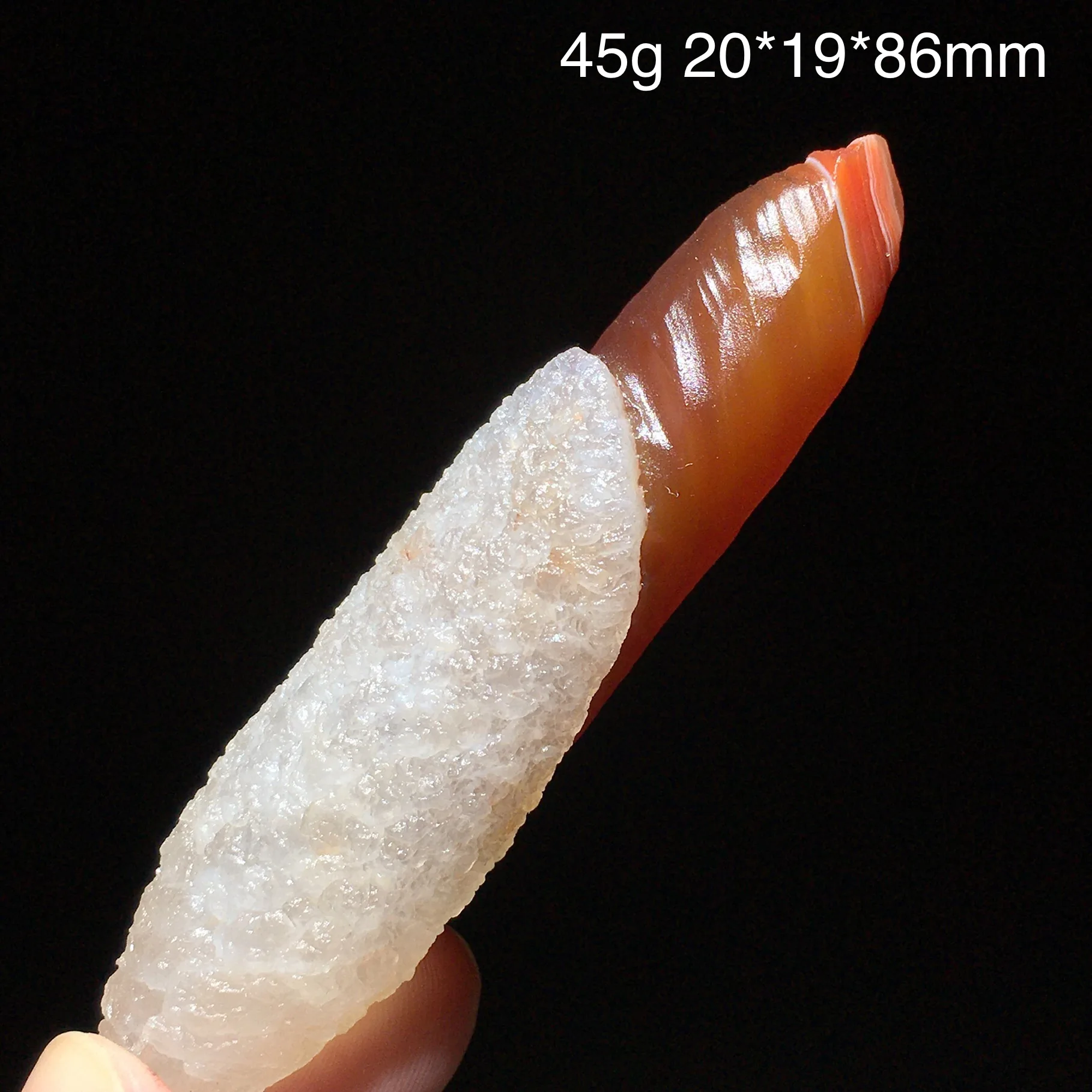 Natural Alxa Gobi Energy Agate Wand Magic Crystal Point Healing Gemstone Reiki Gift