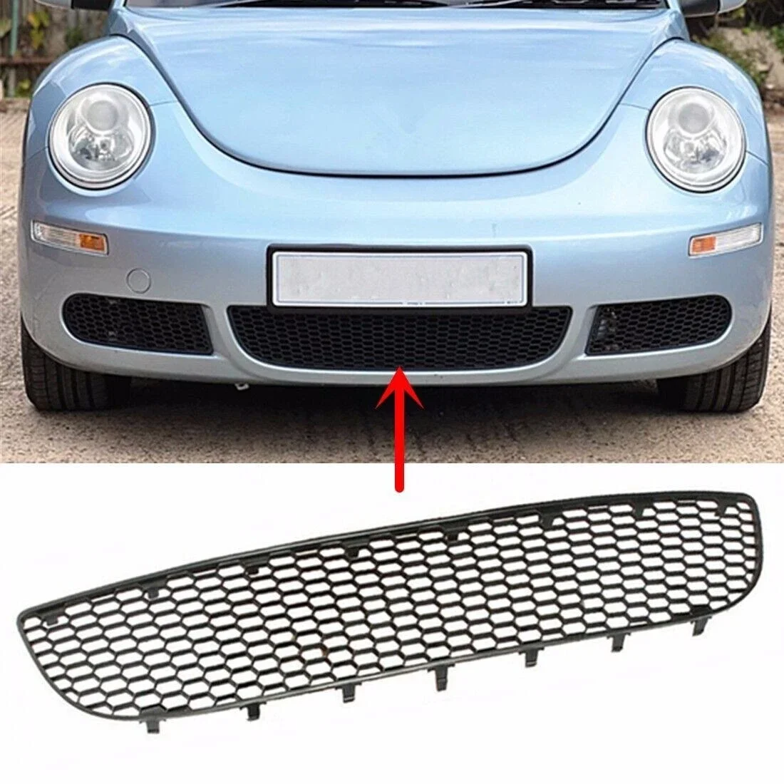 Per VW Volkswagen Beetle & Beetle Convertible 2006 - 2010 Auto Paraurti Anteriore Fendinebbia Griglia di Sfiato Griglia di Copertura Caso