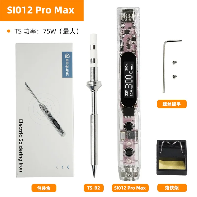 

SI012 Pro Max Portable Soldering Iron, Ambient Light T12 in English and Russian | TS | SI