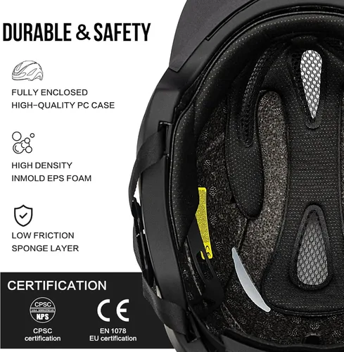 Imagen 2 del producto Eastinear-casco de bicicleta con luces Led delanteras y traseras, casco de Ciclismo de Carretera urbano, accesorios de bicicleta con señal de giro recargable