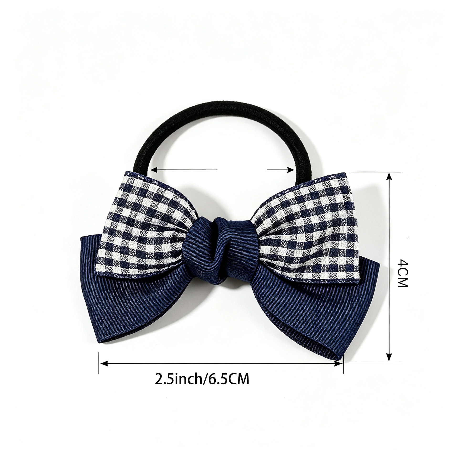 10PCS Green Plaid Hair Ties Cute Knot Hair Bands High Elasticity Grid Series New Arrival Accessories for Children's Custom Color
