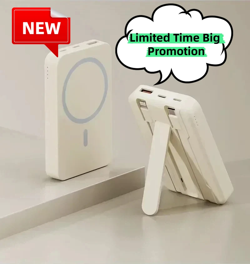 متوفر في المخزون 2026 حار بيع وصول 10000 مللي أمبير Magsafe Power Bank - شاحن لاسلكي حصري 20 واط شحن سريع مع كابل آيفون