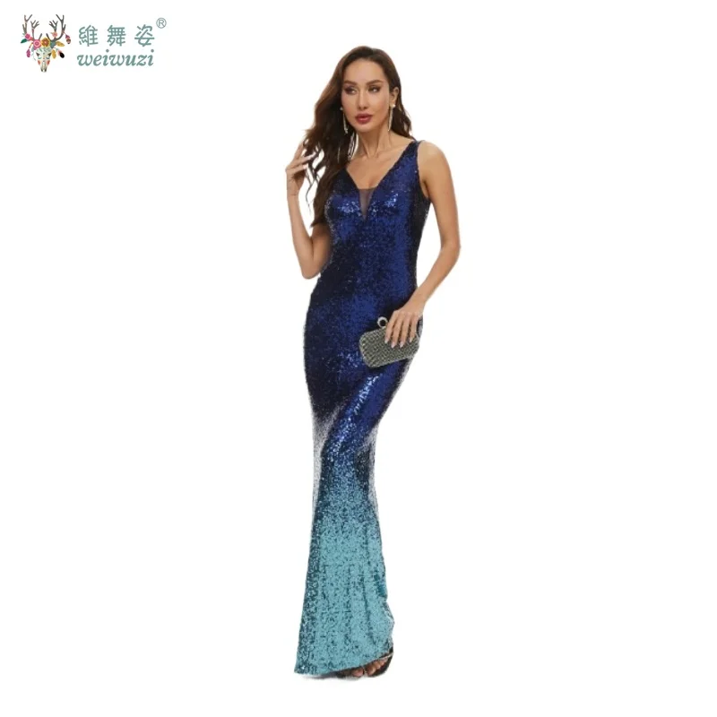 gradient-sequin-deep-v-neck-backless-sexy-bodycon-vestidos-long-fishtail-skirt-cocktail-birthday-party-dresses-design-sense