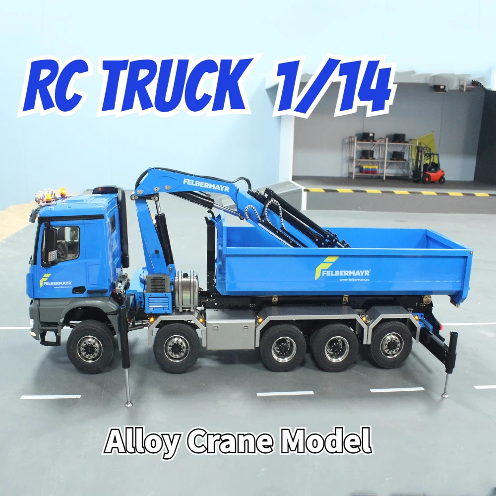 RC Truck 1/14 Tamiya 10*10 Hydraulic Dump Electric Remote Control Truck  Crane Excavator Accessories Model Toys for Boy Adults