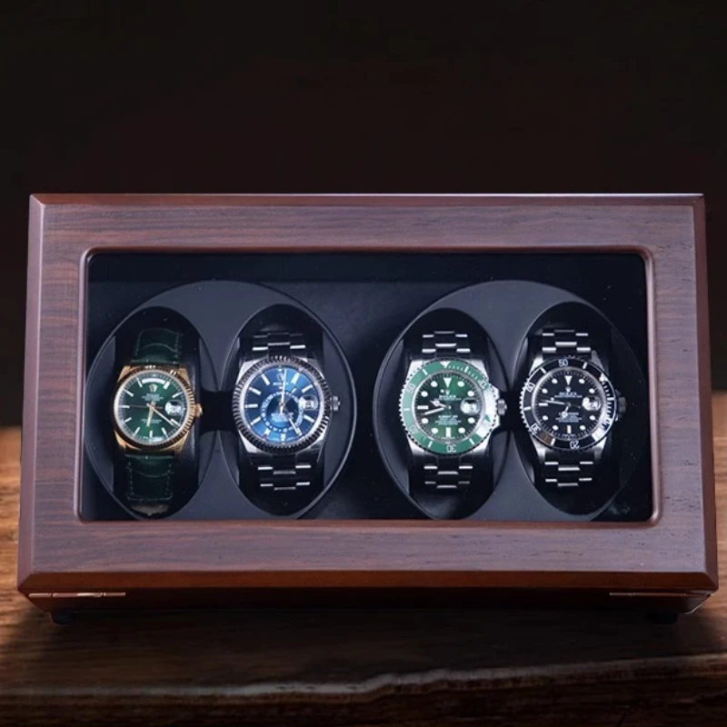 

Автоматическая намотка часов, бесшумная пылезащитная коллекция заводчиков для часов, роскошный органайзер для намотки часов, упаковочные принадлежности для хранения