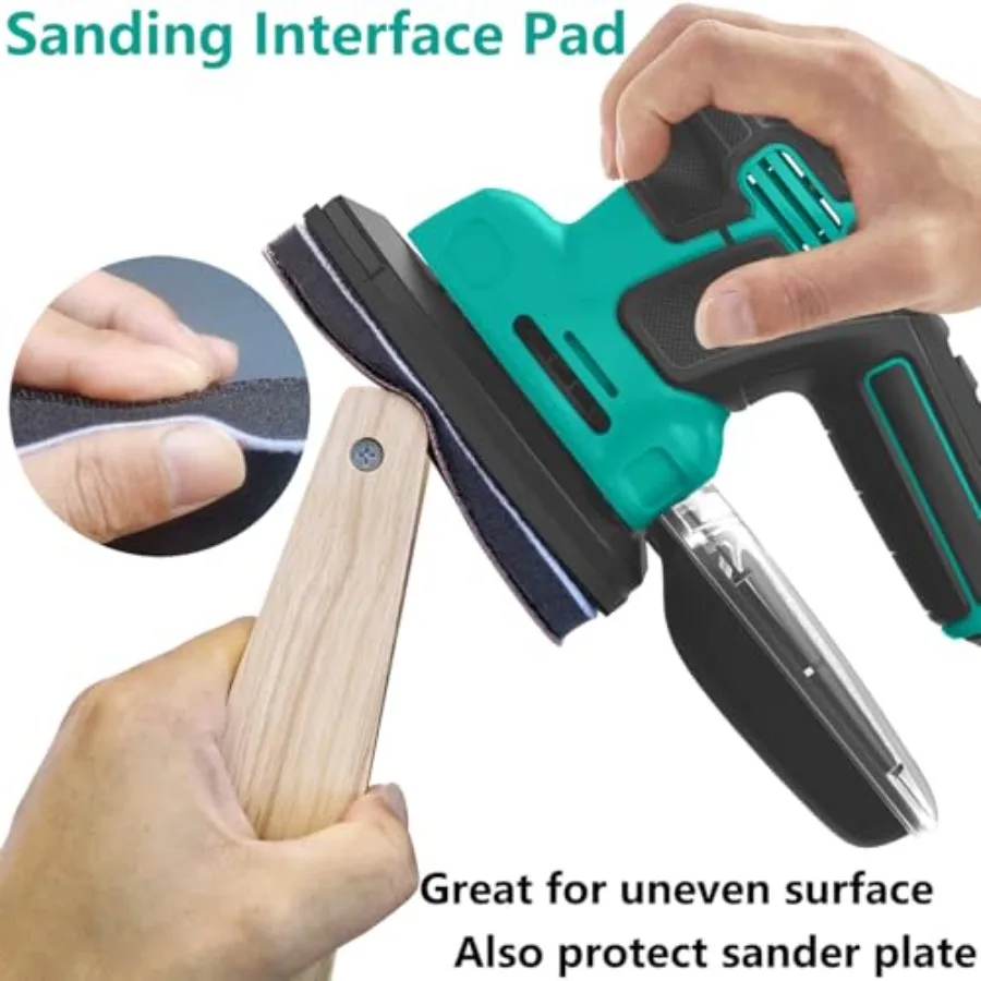 Sandpaper Sets for Black and Decker Mouse Sander, 1Pc Sanding Interface Pad and 100Pcs Sanding Paper 60 80 120 180 240 Grit Hoo