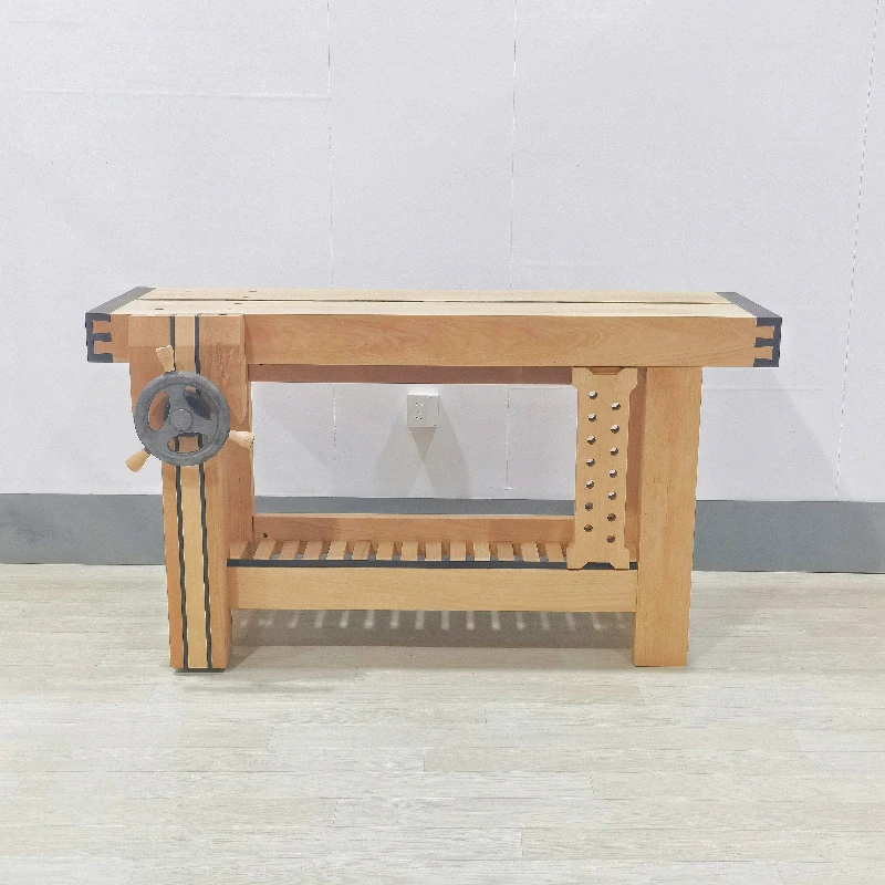 Woodworking table worktable maintenance table Nordic style manual console wooden table