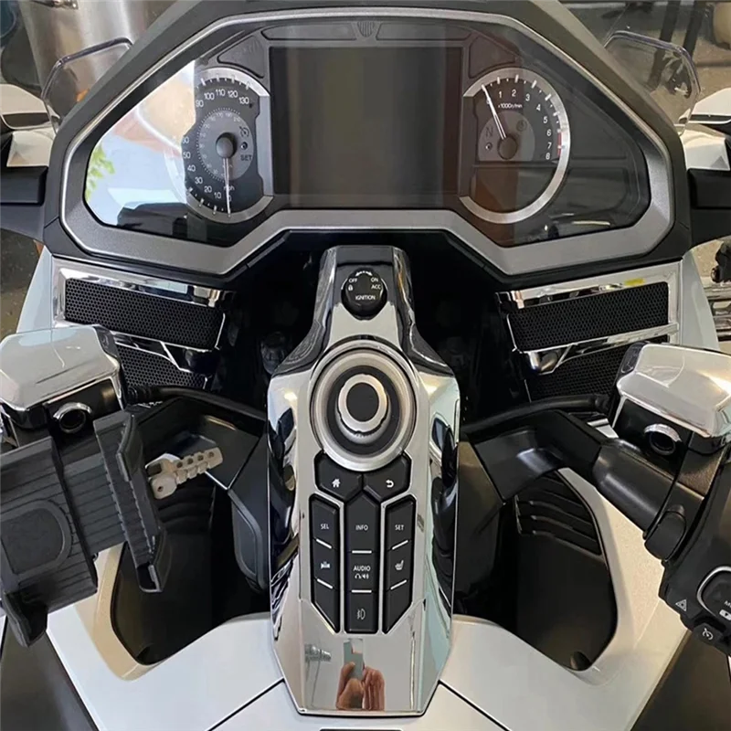 

Dependable-Speaker Grille Chrome Grille Protective Cover For Honda Gold Wing GL1800 Front Speaker Mesh Trim Motorcycle Grille