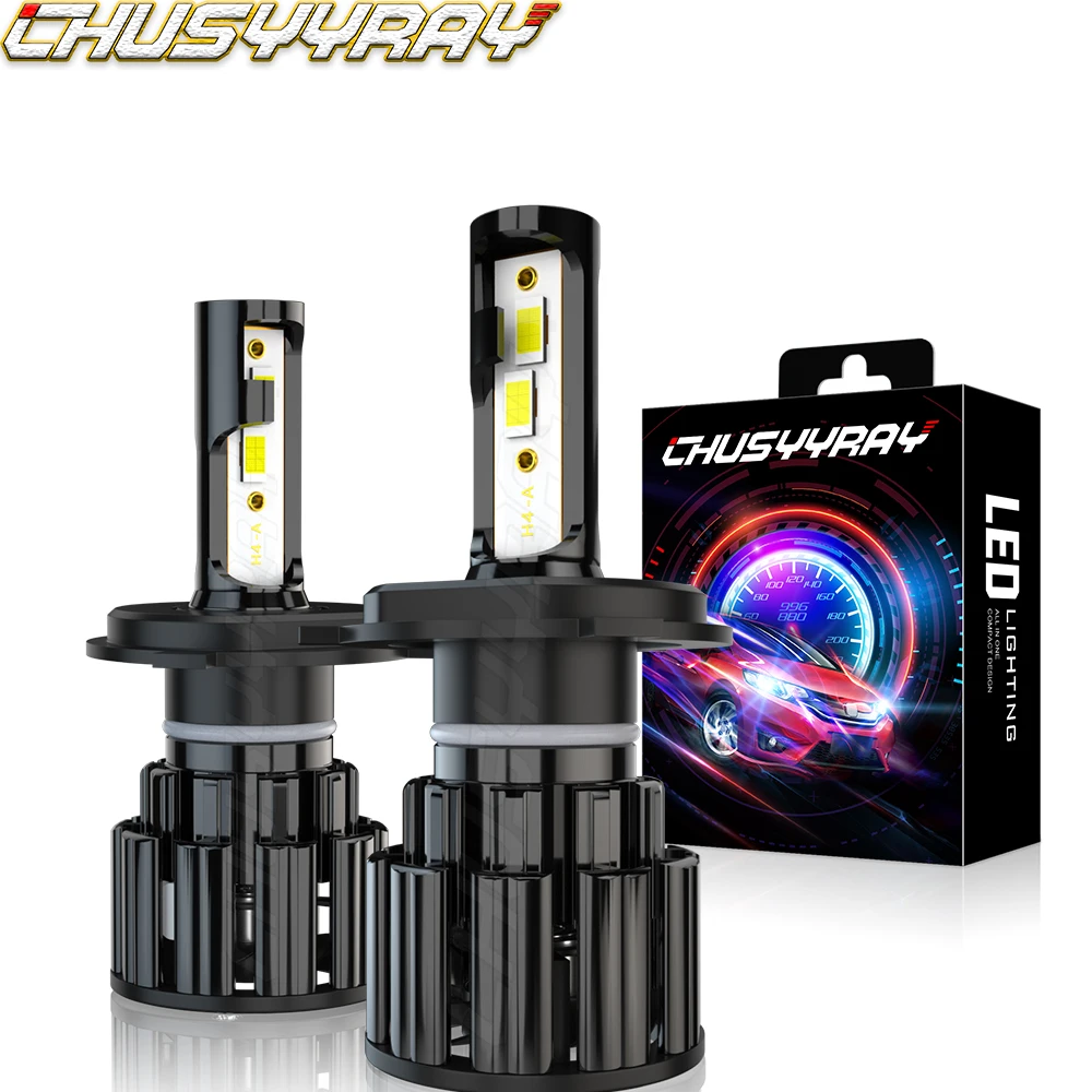 CHUSYYRAY Car lights H4 9003 Super White 20000LM Kit LED Headlight Bulbs High Low Beam Combo 2 Led Headlight Car accsesories