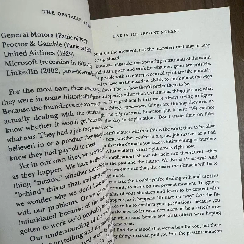 The Obstacle Is The Way The Ancient Art of Turning Adversity To Advantage By Ryan Holiday in English Paper Book