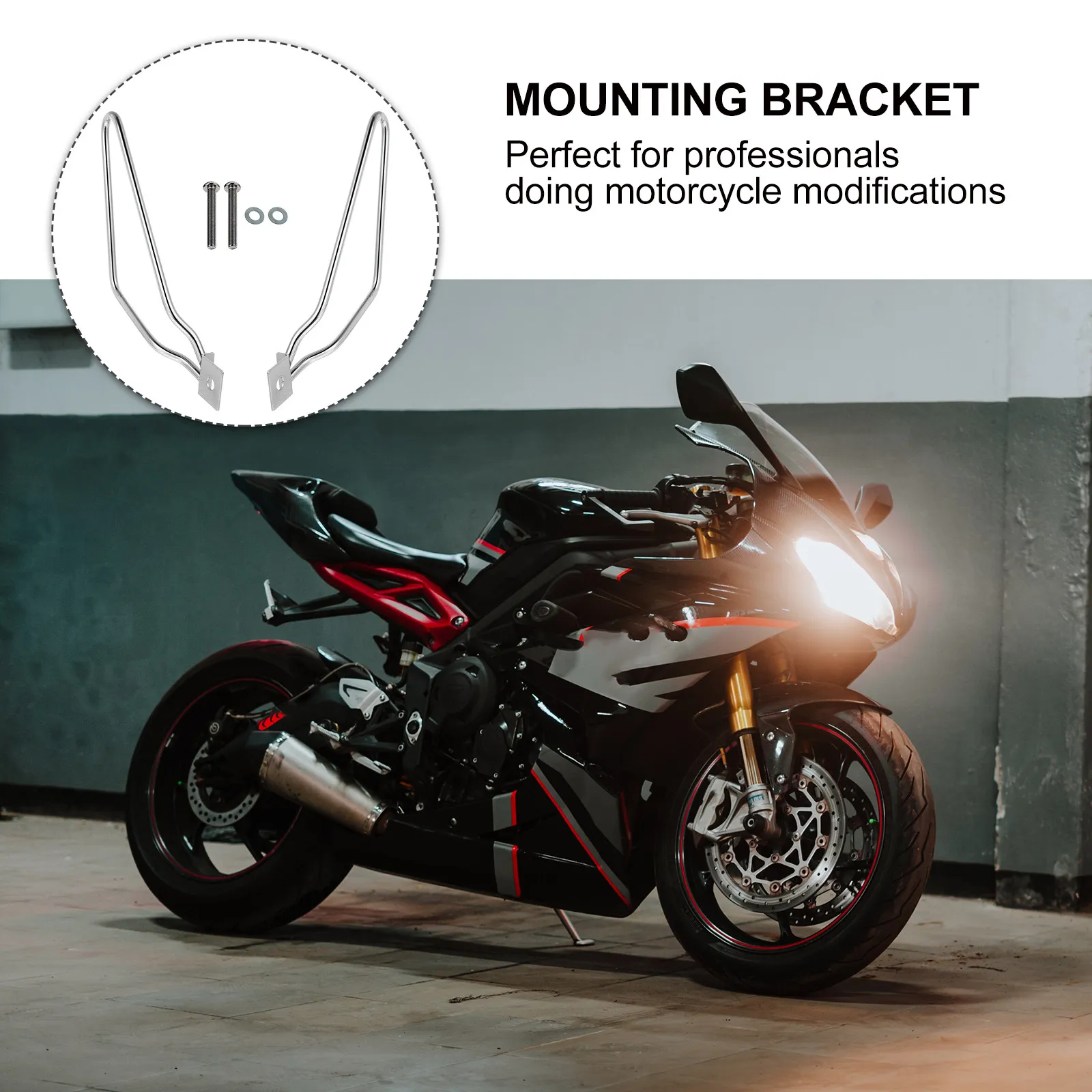 

1Set Premium Metal Motorcycle Bag Bracket Saddlebag Support Holder for Improved Bag Stability Portable Luggage Installation Rack