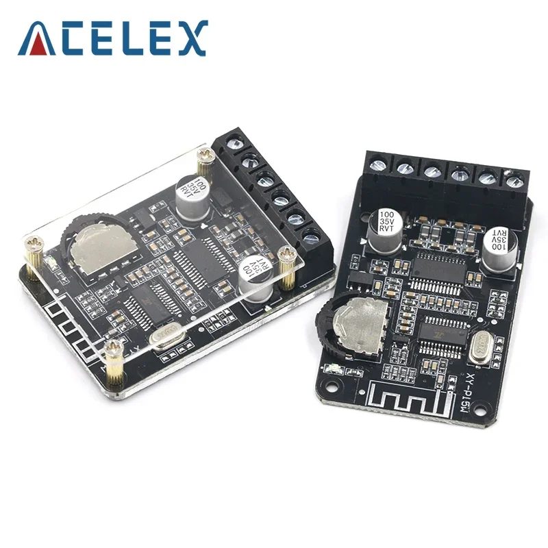 10W/15W/20W Stereo Bluetooth 5.0 Power Amplifier Board 12V/24V High Power Digital Amplifier Module XY-P15W