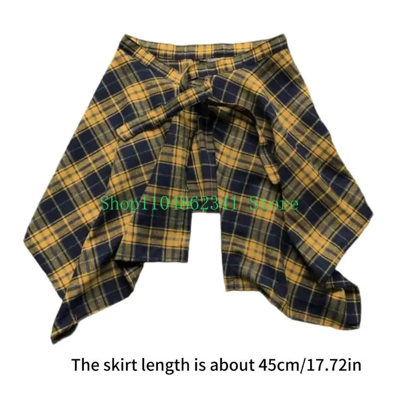 5as Layering giả trên cùng Váy quét thấp hơn nửa chiều dài váy mini cho nam giới