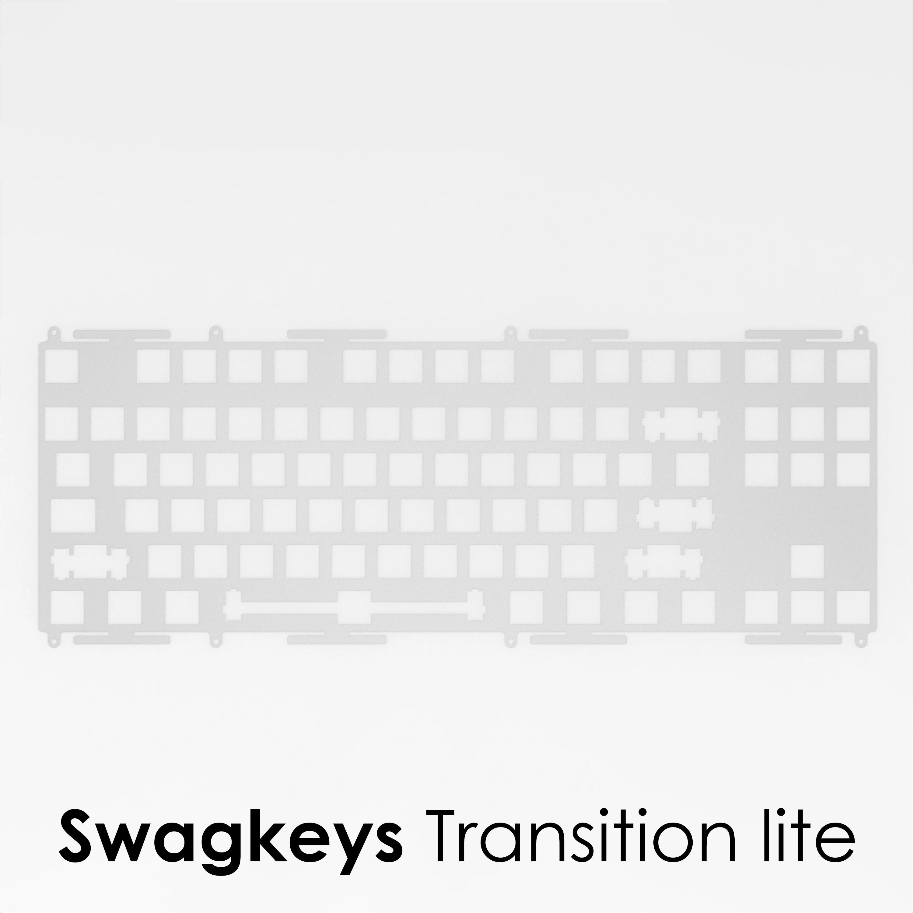 

Swagkeys Transition Lite Customized Keyboard Plate PP PC FR4 Aluminum Locating Plate Pcb Mechanical Keyboard Gaming Accessories