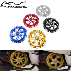 Motorcycle CNC Aluminum Engine Radiator Cover Rotating Cooling Fan Cover For Vespa Sprint Primavera LX 125 150 S125 2013-Up
