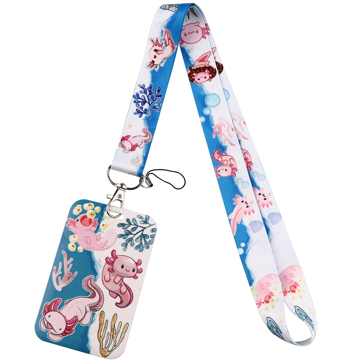 حامل بطاقة حبل أنيمي للفتيات ، رقبة معلقة ، شارة هاتف ، وصول لمترو الأنفاق ، طالب ، FI174 #5