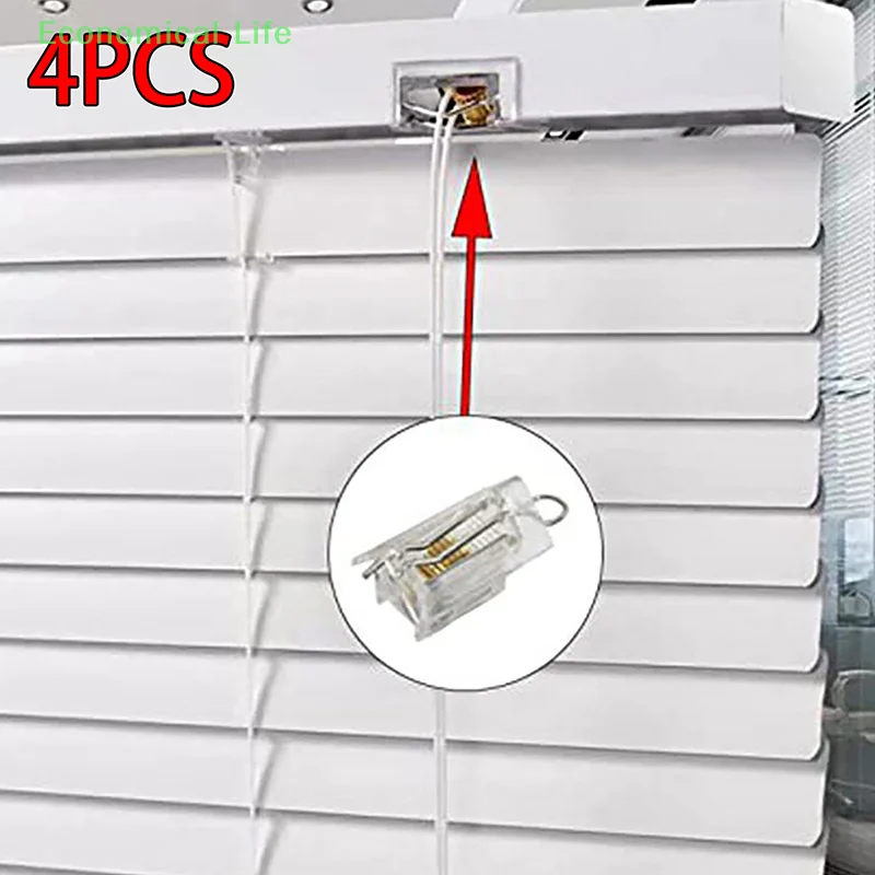 4pcs Venetian Blind Cord Locks Professional Window Blinds Components Install Parts Curtain Rod Hardware Curtain Accessories