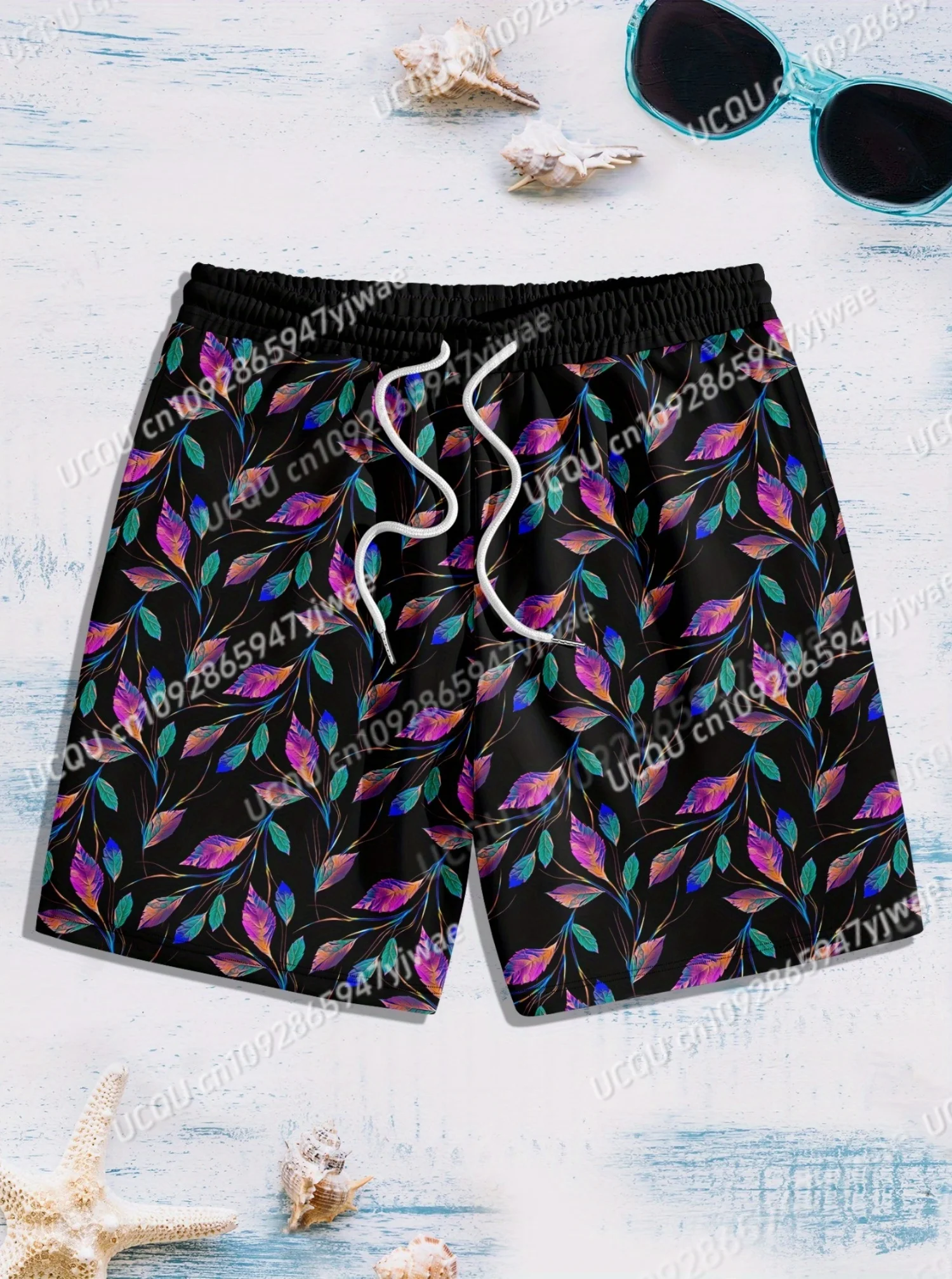 2025 Women Summer Classic Coconut Tree Beach Shorts New Fashion Plus Size Women Daily Shorts Casual Trunks Shorts