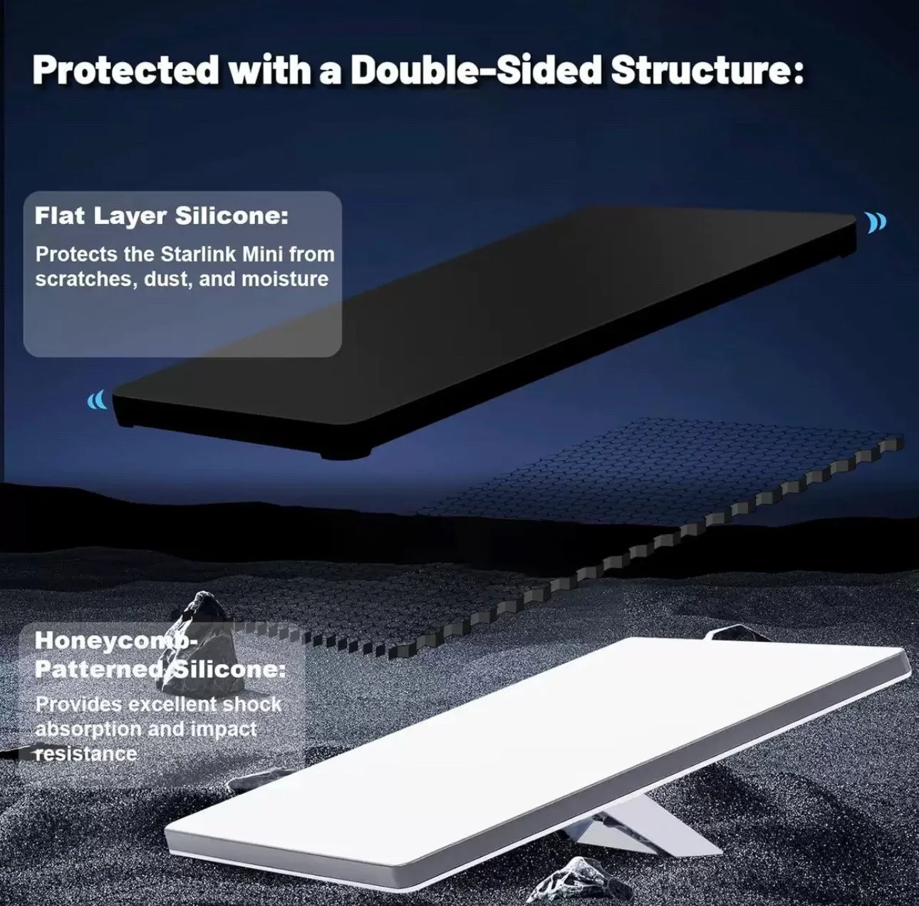 Immagine 3: Custodia protettiva in silicone Starlink Mini per Starlink Mini Dish