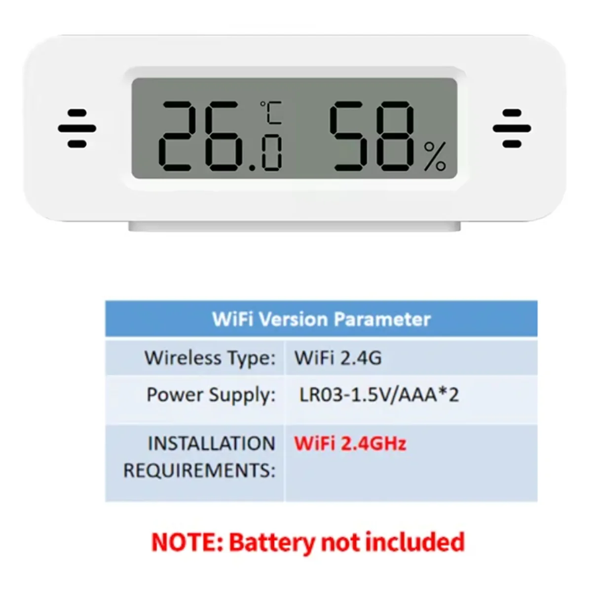 

Термометр-гигрометр WiFi Датчик температуры и влажности в помещении
