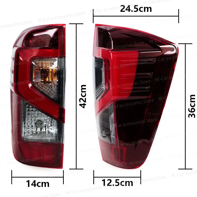 LED Rear Tail Light For Nissan Navara Np300 2021 2022 2023 Turn Signal Light Stop Brake Fog Lamp Daytime Driving Light