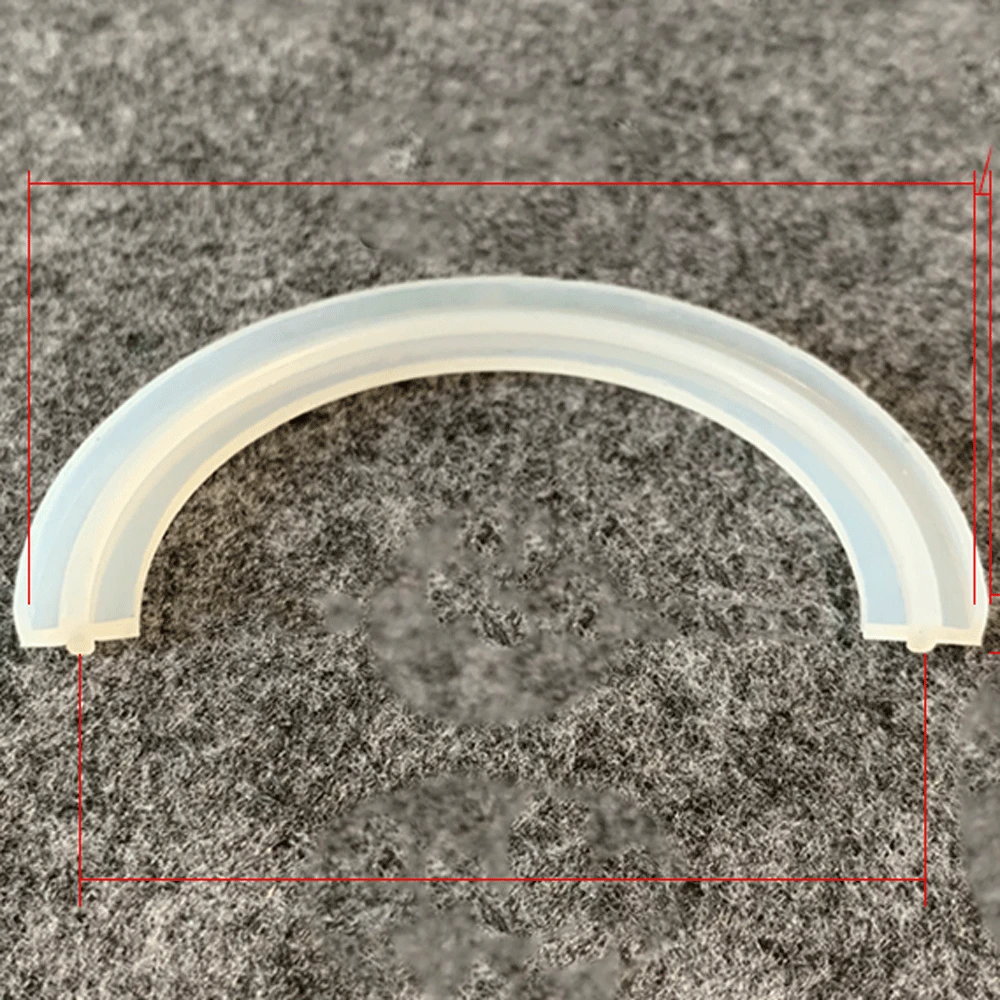 12.7 19 25 32 38 51 -305mm Sanitary VMQ Slicone Seal Gasket Strip With Flanging For 1/2" 3/4" 1" 1.5" 2" 2.5" 3" -12" Tri Clamp