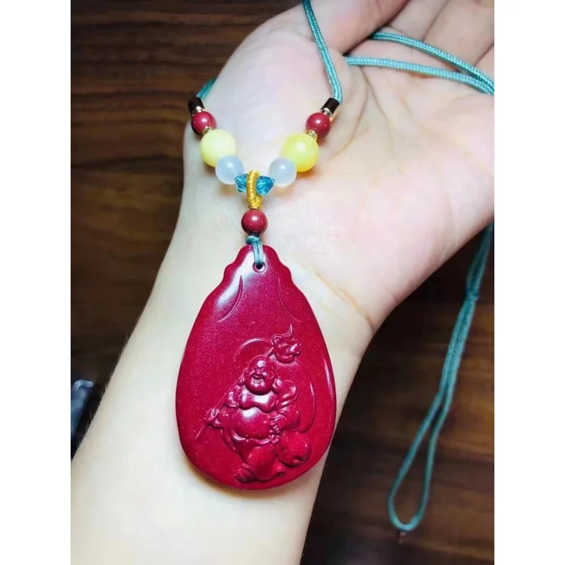 

New Fidelity High Content Purple Gold Sand Buddha Send Money Pendant Female Safety Necklace