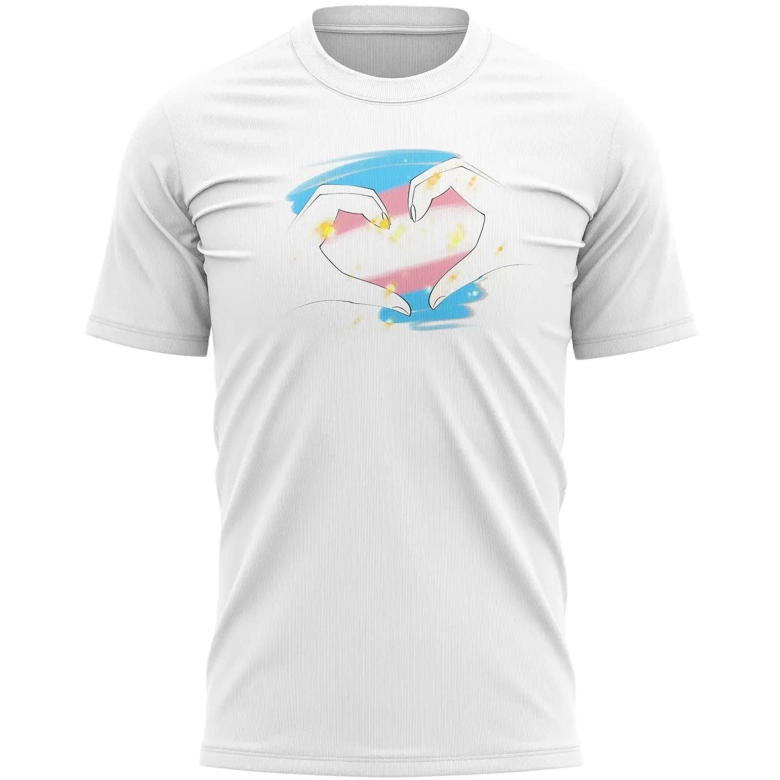 Transgender LGBTQ T Shirt Herz Hände Symbol Gay Pride Ihn Peace Freundness Männer vintage Washed Top For Everyday Wear Stylish