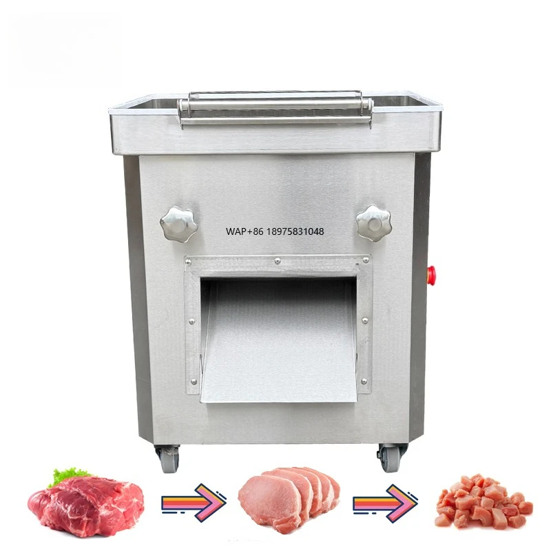 Commercial Grade Meat Cutting Machine for Food Processing Plants - Beef Slicing & Chicken Breast Cutting Equipment
