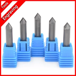 PCD Diamond Engraving Tools For Engraving Stone 6 Edge Diamond Tools For Cnc Carving 8mm 10mm