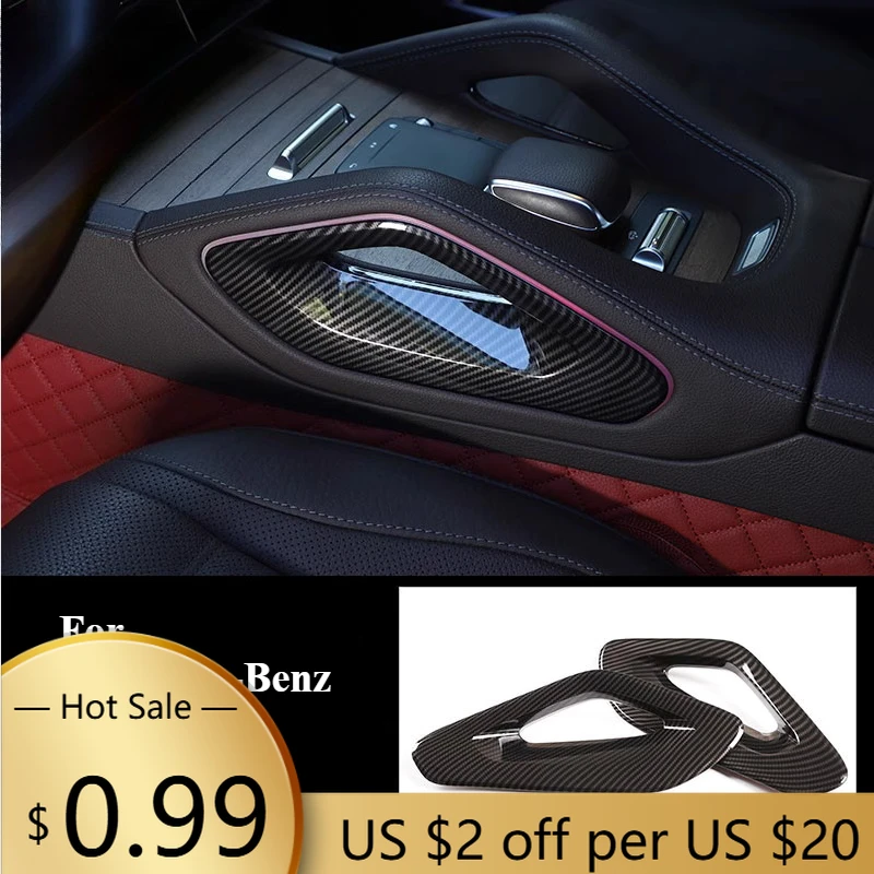 

Чехлы на руль для Mercedes-Benz W167 GLE X167 GLS C292 GLE, внутренний модифицированный подлокотник центрального управления, боковая отделка 2020+