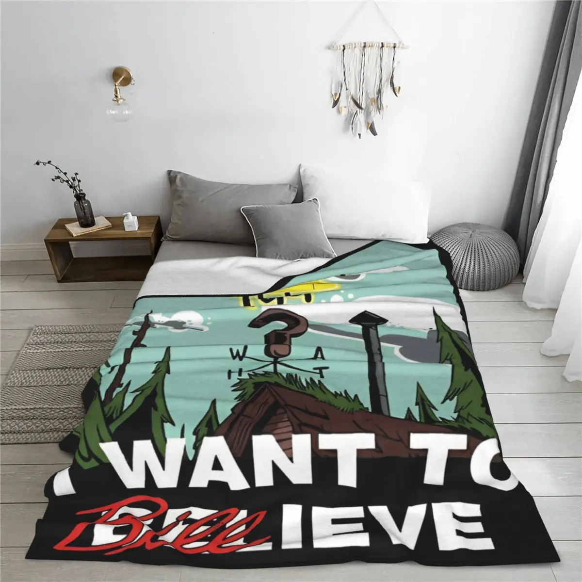 Gravity Falls Bill Cipher The C-Files Knitted Blanket Fleece Cartoon Anime Lightweight Throw Blankets for Bed Bed Rug