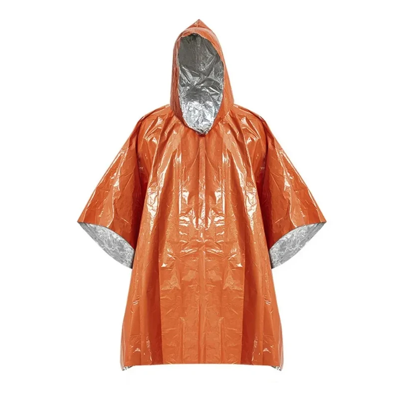 

Outdoor Multifunction Raincoat Camping Raincoat Waterproof Survival Emergency Reflective Clothing Camping Gear