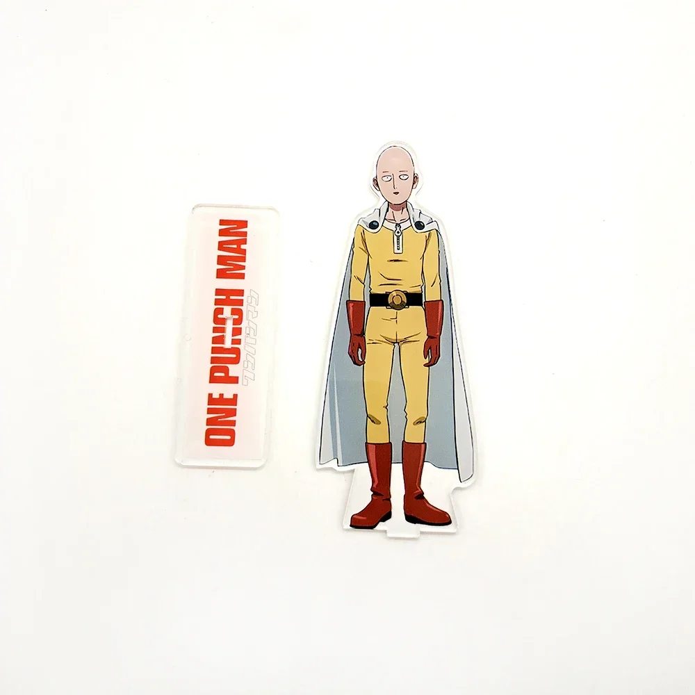 Figuras acrílicas de One Punch Saitama, decoración de escritorio, adorno para tarta, anime