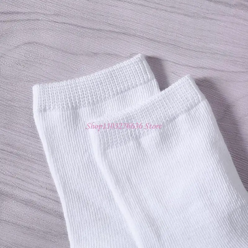 

R6FD 5 Pairs Kids Sock Baby Boy Girl Solid Breathable Cotton Sport