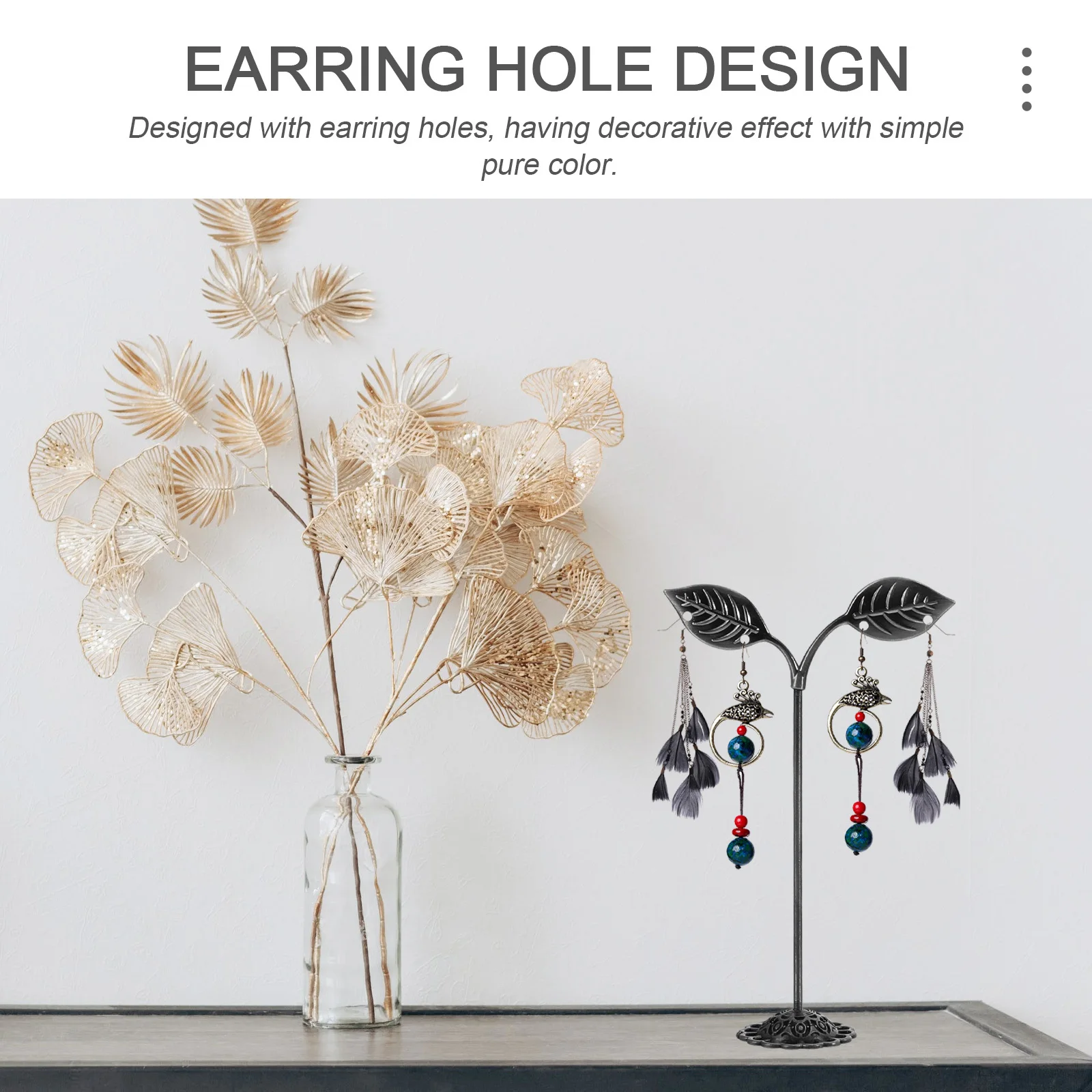 

3 шт. подставка для ювелирных изделий, органайзер, держатель для сережек, металлическая стойка для хранения украшений, полка