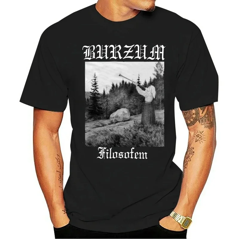 Burzum Men\'s Filosofem T-Shirt Black cotton tshirt men summer fashion t-shirt euro size summer tshirt drop shipping