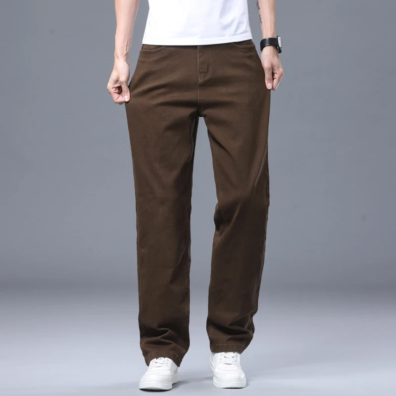 Herren Stretch-Baumwollhose mit Geradem Bein Ganzjahres-Freizeithose für Business und Alltag Modische Koreanische Stilkleidung – Detail 11