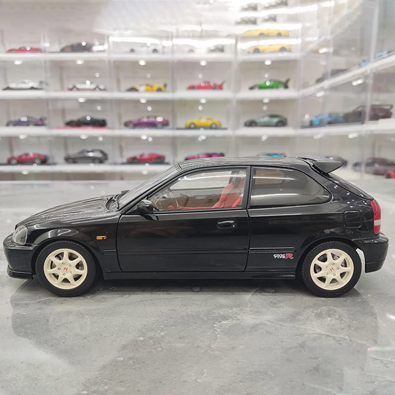 MH Diecast Alloy 1/18 Scale Civic TypeR EK9 Cars Model Independent Engine Adult Toys Classics Collection Souvenir Gifts Display