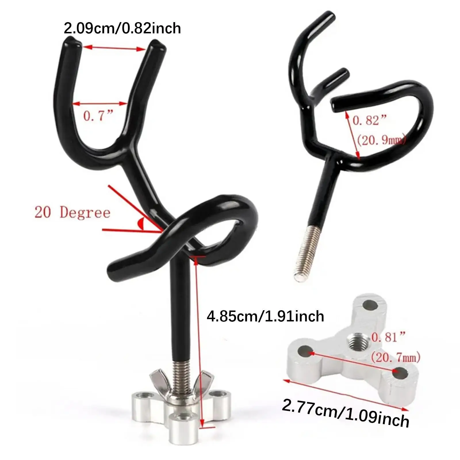 

Fishing Pole Holder Stainless Steel Boat Support Stick Stably Grip Tool for Marine Fishing Rod Storage