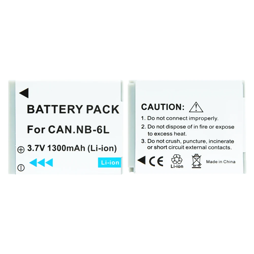 3 pezzi NB-6L NB 6L NB6L NB-6LH batteria agli ioni di litio per Canon Power-shot SX520 HS SX530 SX600 SX610 SX700 SX710 IXUS 85 95 200 210 105