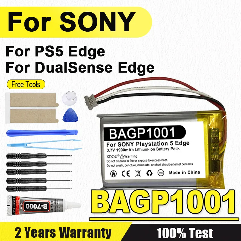 Batería Nueva BAGP1001 para el Control DualSense Edge de SONY PS5; Baterías para Playstation 5 Edge, 1900mAh