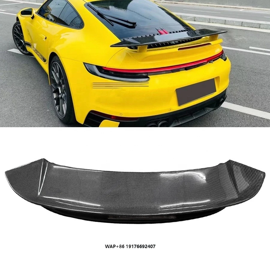 

Factory Direct Sales 992 Turbo Carbon Fiber Glossy Deck Rear Wing Spoiler forPorsche 911-992 Upgrade Car Accessories