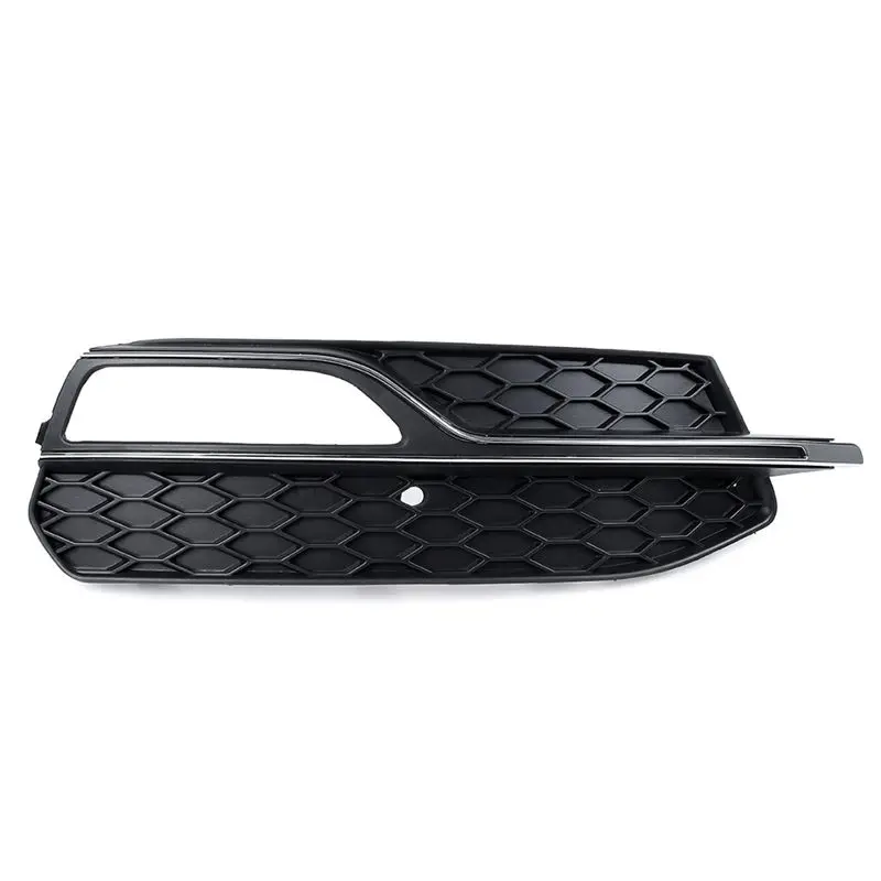 Car Front Lower Fog Light Grill Cover Fog Lamp Grille Frame For S3 A3 S-Line 2013-2017 8V3807682L 8V3807682G-N30R