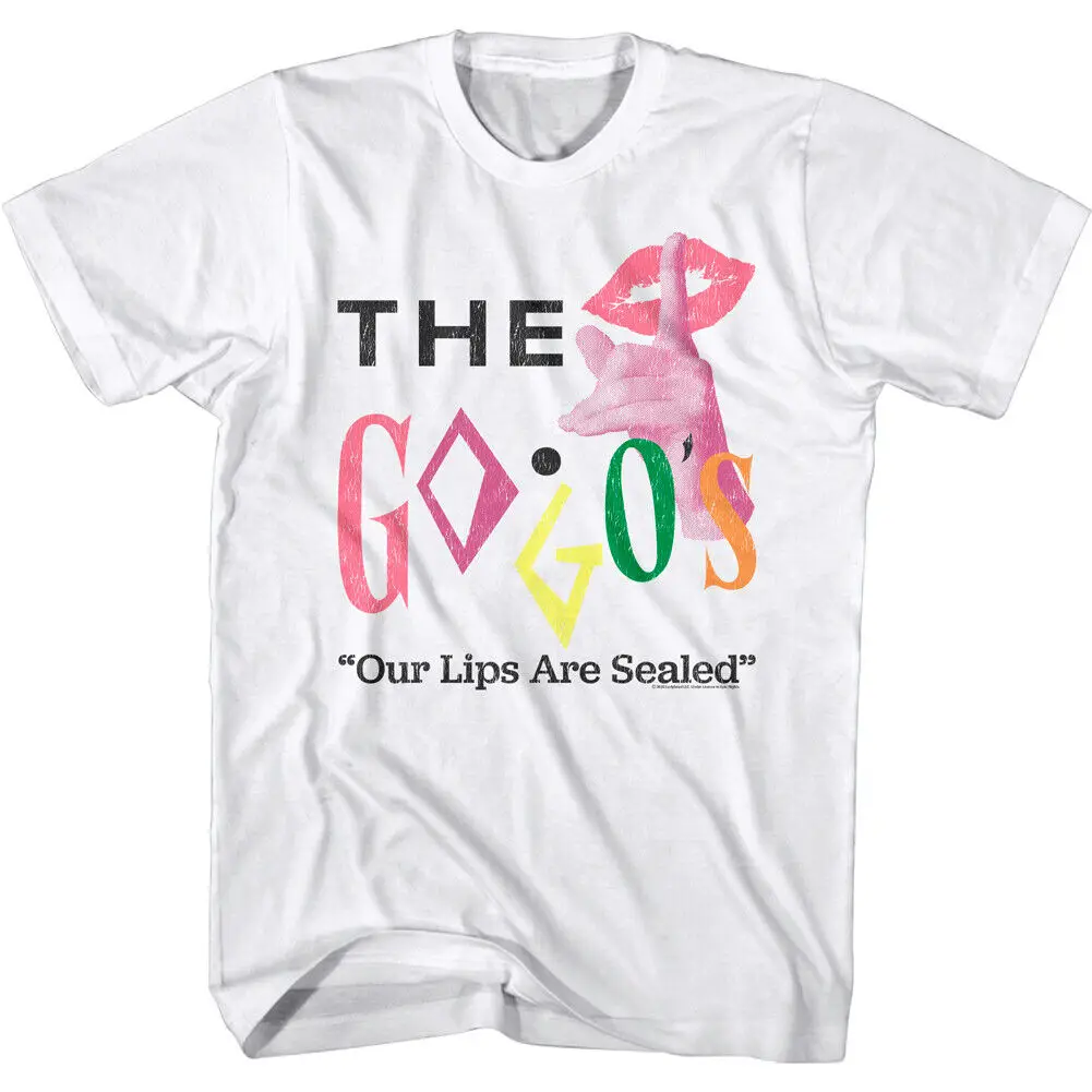 Go Go'S Our Lips Are Sealed Men'S T Shirt Album Cover New Wave La Band Pop Rock