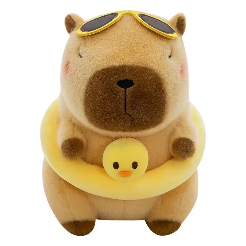 

Hamster Peluche kid Animal Capybara Plush Toy Cartoon Coat Simulation Beachwear Capibara Yellow Duck Pendant Gifts