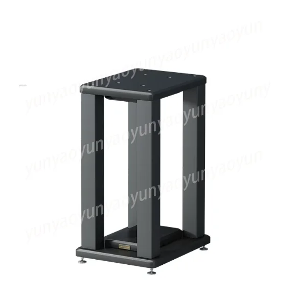 Professional Speaker Tripod, Audio Bracket, Desktop Audio and Video Room, Metal and Wood Surround Speakers, Floor Shock Absorber