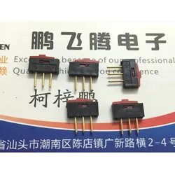 2pcs/lots Imported Korea Toggle Switch BSI10 Slim Mini Slide 3 Legs 2 Positions Gold Plated Legs 2.54MM